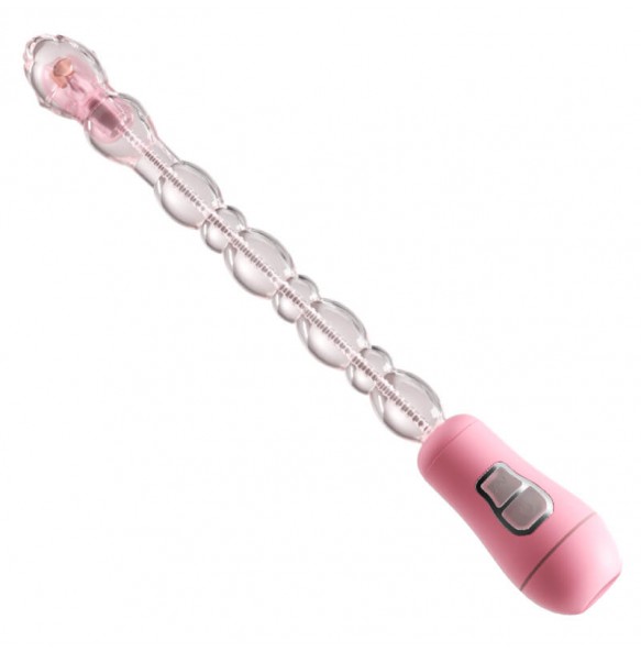 MizzZee - Transformable Anal Vibrating Beads (Battery - Pink)